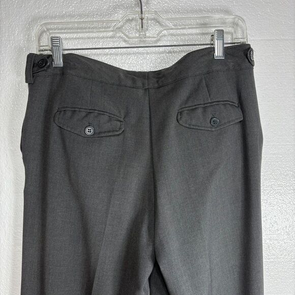 The Limited Drew Fit Womens Dress Pants Side Button Charcoal Gray Size 6 Cuffs - Picture 3 of 8